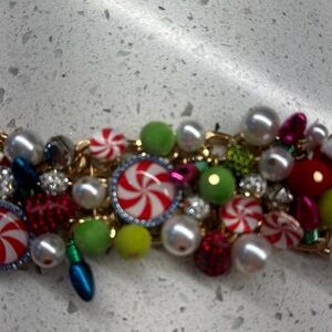 Betsey Johnson Candy Swirl Charm Bracelet